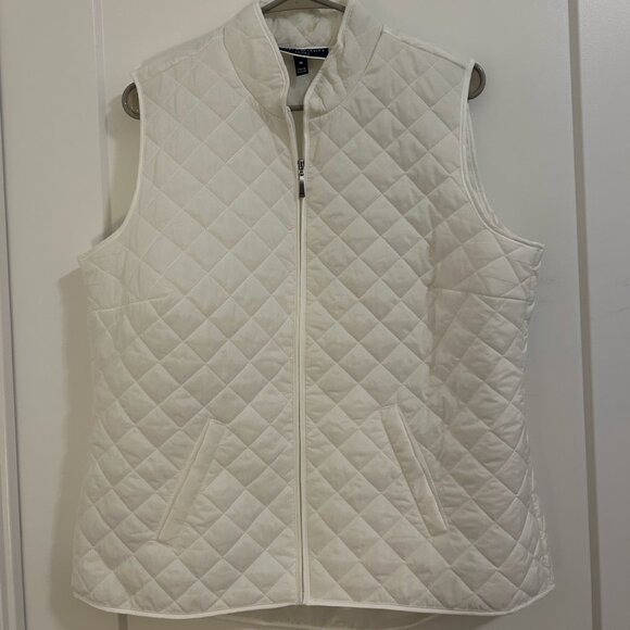 Hudson's Bay White Puffer Vest - Picture 1 of 3